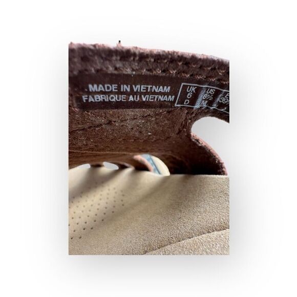 NWT Clarks Womens Leisa Cacti Leather Embellished Slip-on Sandals Brown Sz 8.5 - Picture 13 of 13